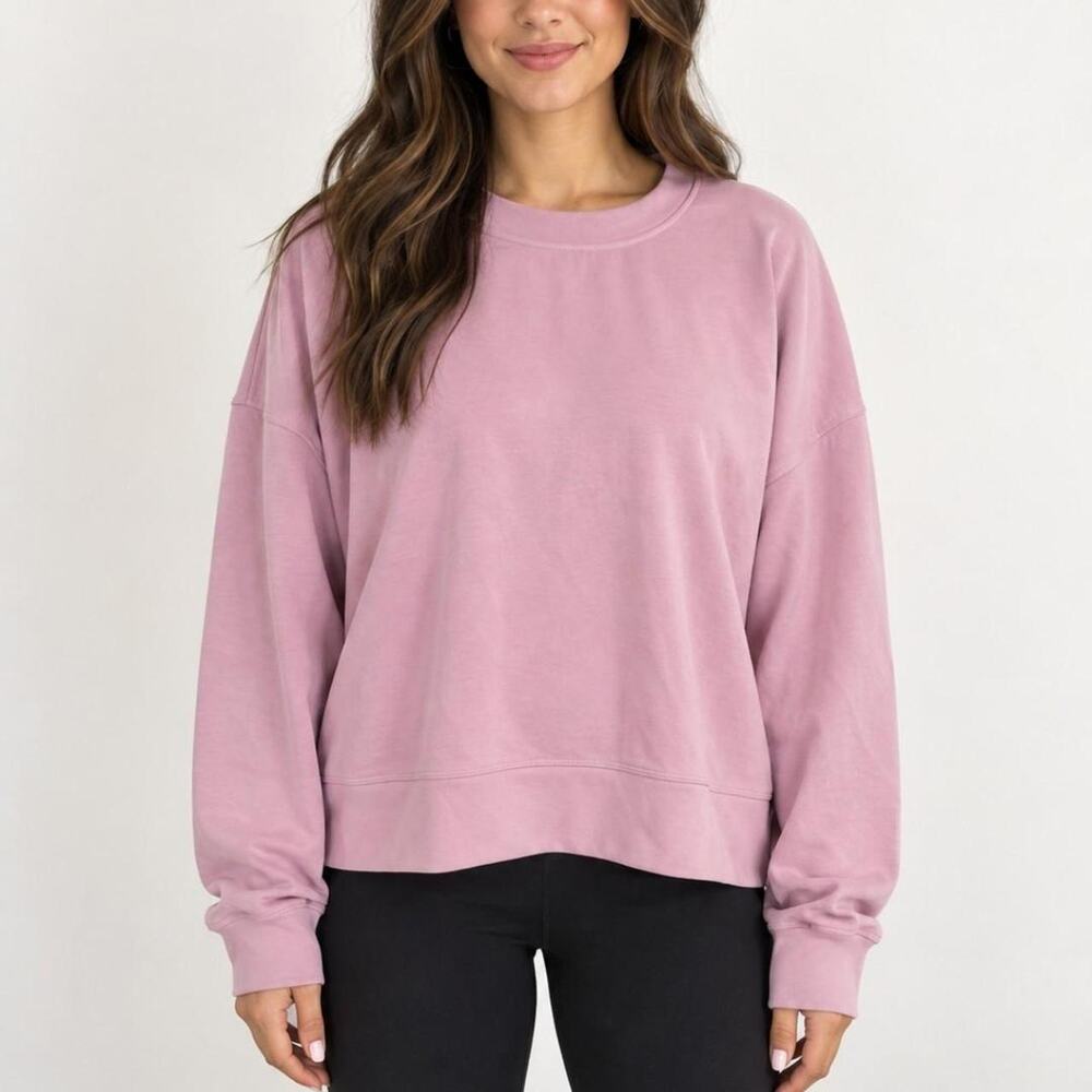 Lululemon pink oversized crewneck sweatshirt
